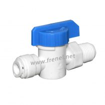 Сферичен кран PVC 1/4″M x 1/4″QC шлаух